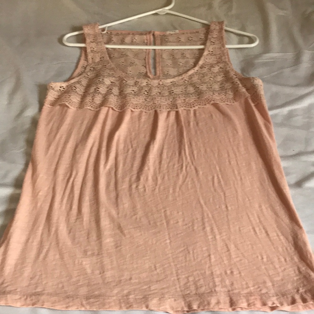 Sweet, lace, J Crew tank top